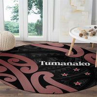 New Zealand Mangopare Tamanako Round Carpet Aotearoa Maori LT14 - Polynesian Pride