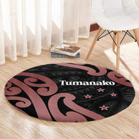 New Zealand Mangopare Tamanako Round Carpet Aotearoa Maori LT14 - Polynesian Pride