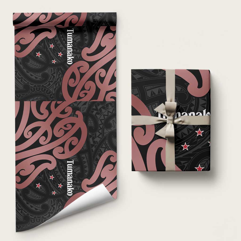New Zealand Mangopare Tamanako Wrapping Paper Aotearoa Maori LT14 58" × 23" Brown - Polynesian Pride