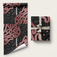 New Zealand Mangopare Tamanako Wrapping Paper Aotearoa Maori LT14 58" × 23" Brown - Polynesian Pride