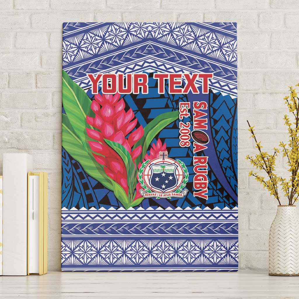 Custom Samoa Rugby Canvas Wall Art 2024 Go Champions Samoan Gingers LT14 Without Frame Blue - Polynesian Pride