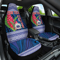 Custom Samoa Rugby Car Seat Cover 2024 Go Champions Samoan Gingers LT14 One Size Blue - Polynesian Pride
