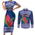 Custom Samoa Rugby Couples Matching Short Sleeve Bodycon Dress and Long Sleeve Button Shirt 2024 Go Champions Samoan Gingers