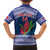 Custom Samoa Rugby Family Matching Off Shoulder Short Dress and Hawaiian Shirt 2024 Go Champions Samoan Gingers