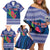 Custom Samoa Rugby Family Matching Off Shoulder Short Dress and Hawaiian Shirt 2024 Go Champions Samoan Gingers