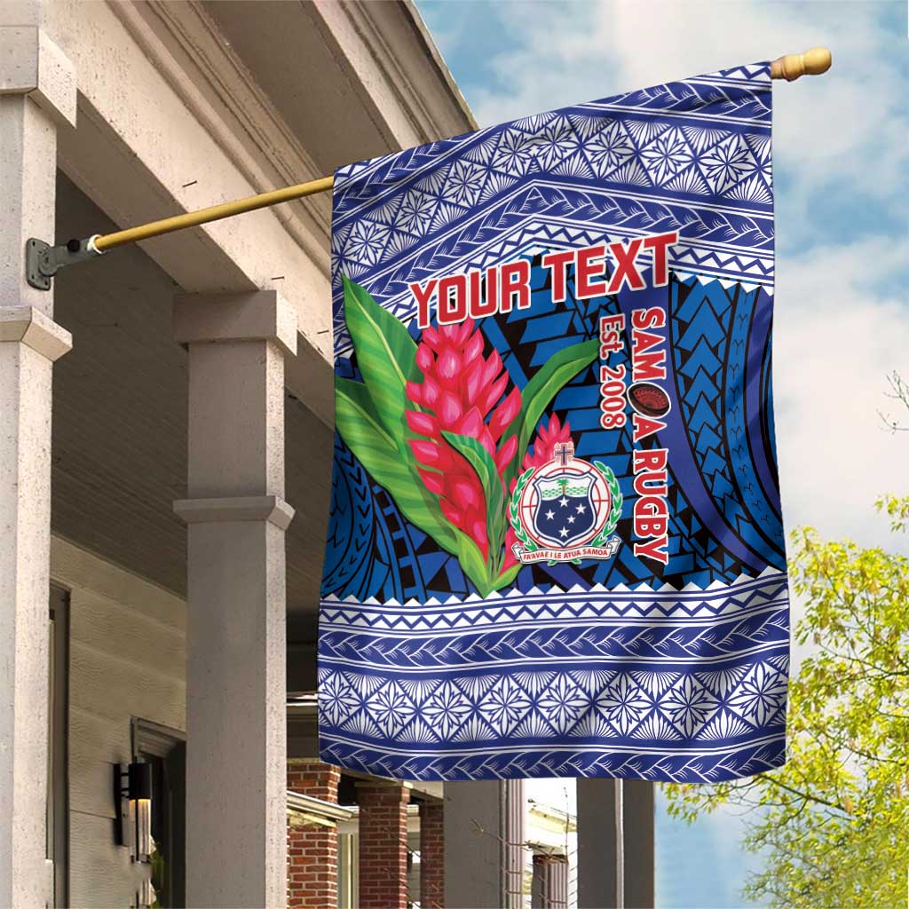 Custom Samoa Rugby Garden Flag 2024 Go Champions Samoan Gingers LT14 House Flag Blue - Polynesian Pride