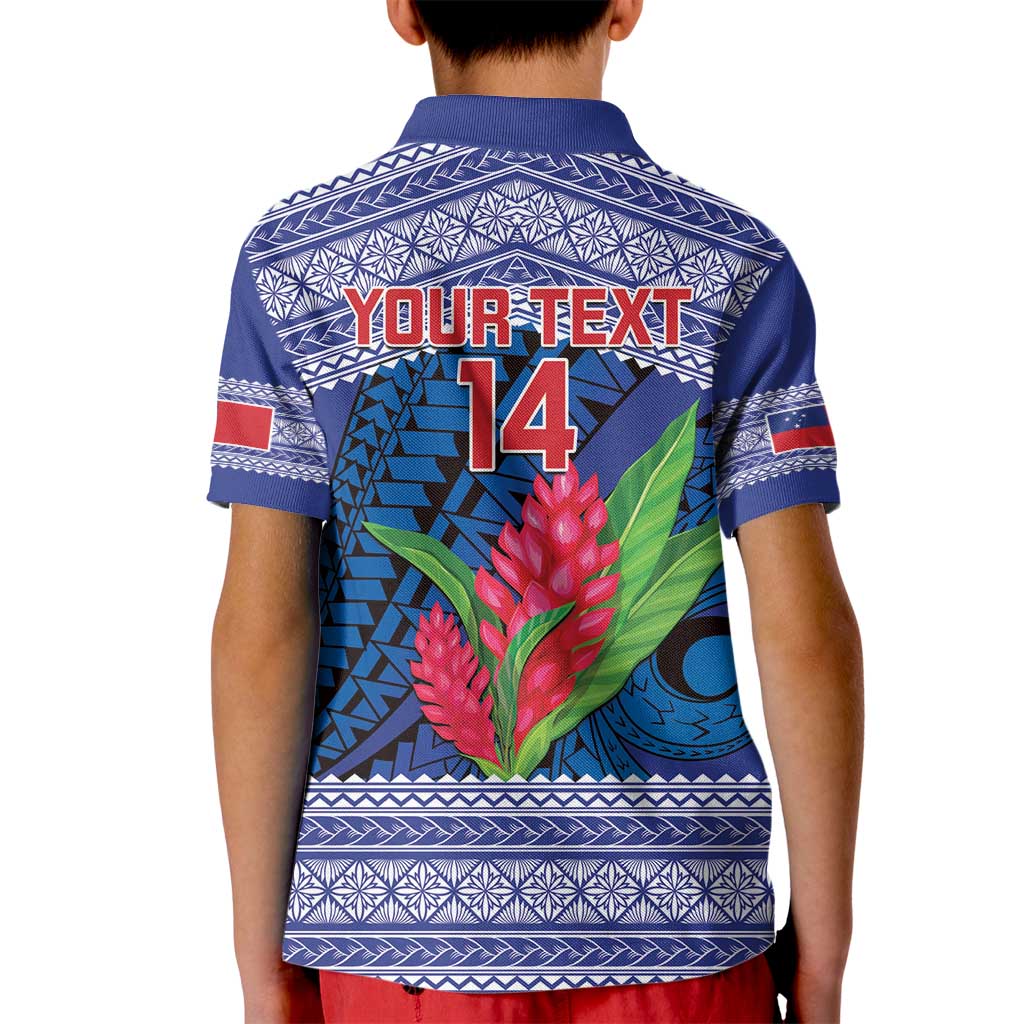 Custom Samoa Rugby Kid Polo Shirt 2024 Go Champions Samoan Gingers LT14 - Polynesian Pride