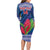 Custom Samoa Rugby Long Sleeve Bodycon Dress 2024 Go Champions Samoan Gingers