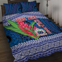 Custom Samoa Rugby Quilt Bed Set 2024 Go Champions Samoan Gingers LT14 Blue - Polynesian Pride