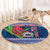 Custom Samoa Rugby Round Carpet 2024 Go Champions Samoan Gingers