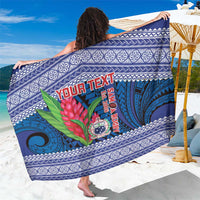 Custom Samoa Rugby Sarong 2024 Go Champions Samoan Gingers LT14 One Size 44 x 66 inches Blue - Polynesian Pride