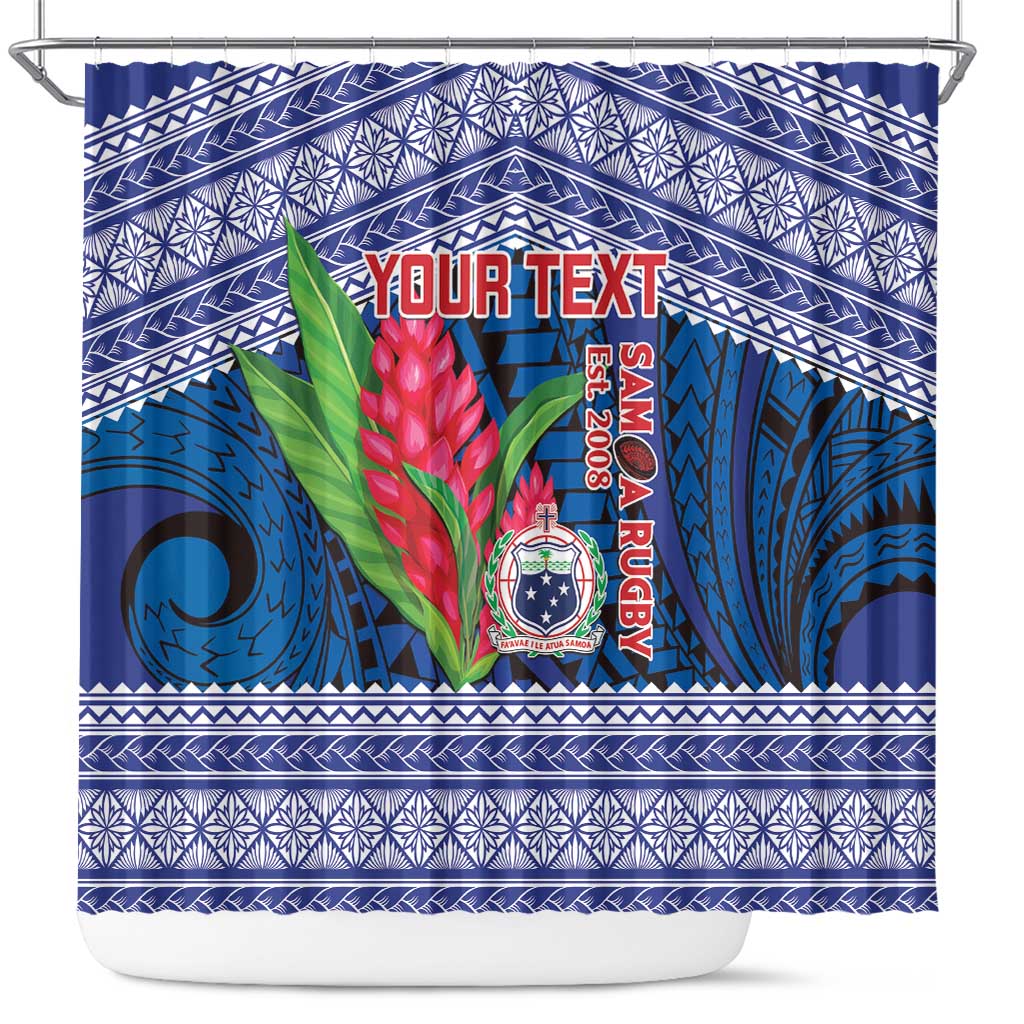 Custom Samoa Rugby Shower Curtain 2024 Go Champions Samoan Gingers