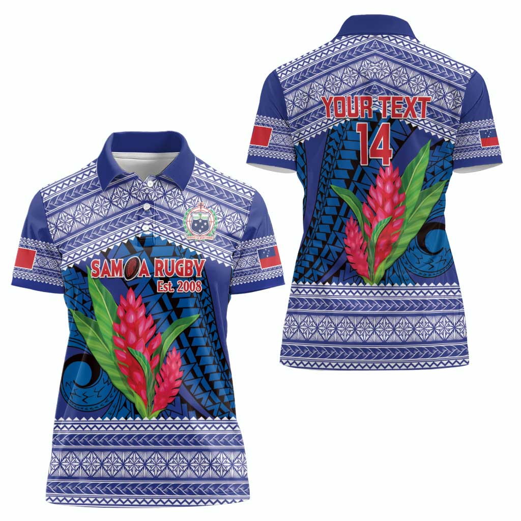 Custom Samoa Rugby Women Polo Shirt 2024 Go Champions Samoan Gingers LT14 - Polynesian Pride