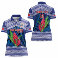 Custom Samoa Rugby Women Polo Shirt 2024 Go Champions Samoan Gingers LT14 - Polynesian Pride