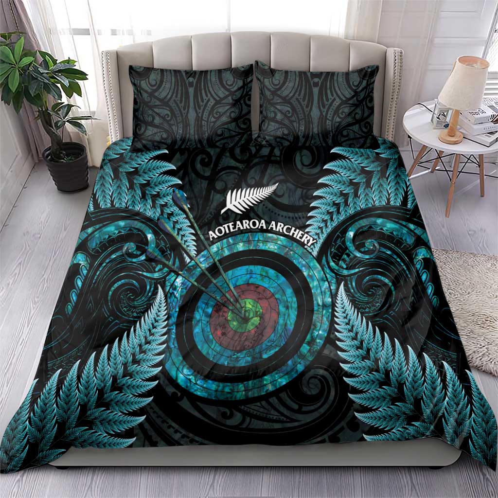 New Zealand Archery Bedding Set Aotearoa Silver Fern Maori LT14 - Polynesian Pride