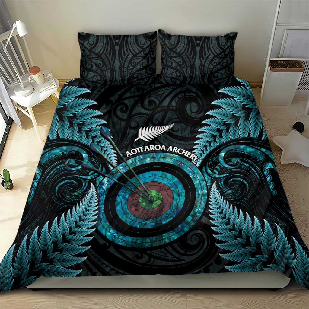New Zealand Archery Bedding Set Aotearoa Silver Fern Maori LT14 - Polynesian Pride