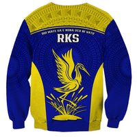 Fiji School Sweatshirt Ratu Kadavulevu Heron With Fijian Tapa LT14 - Polynesian Pride