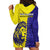 Fiji School Hoodie Dress Suva Grammar Lions With Fijian Tapa LT14 - Polynesian Pride