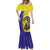 Custom Fiji School Mermaid Dress Suva Grammar Lions With Fijian Tapa LT14 - Polynesian Pride