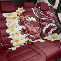 Blood Gold Polynesia Back Car Seat Cover Polynesian Frangipani With Sea Turtles LT14 - Polynesian Pride