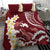 Blood Gold Polynesia Bedding Set Polynesian Frangipani With Sea Turtles