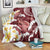 Blood Gold Polynesia Blanket Polynesian Frangipani With Sea Turtles