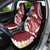 Blood Gold Polynesia Car Seat Cover Polynesian Frangipani With Sea Turtles