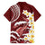 Blood Gold Polynesia Family Matching Long Sleeve Bodycon Dress and Hawaiian Shirt Polynesian Frangipani With Sea Turtles