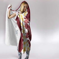 Blood Gold Polynesia Hooded Blanket Polynesian Frangipani With Sea Turtles LT14 - Polynesian Pride