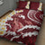 Blood Gold Polynesia Quilt Bed Set Polynesian Frangipani With Sea Turtles