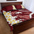 Blood Gold Polynesia Quilt Bed Set Polynesian Frangipani With Sea Turtles