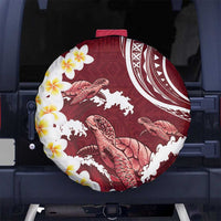 Blood Gold Polynesia Spare Tire Cover Polynesian Frangipani With Sea Turtles LT14 - Polynesian Pride