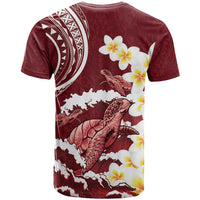 Blood Gold Polynesia T Shirt Polynesian Frangipani With Sea Turtles LT14 - Polynesian Pride