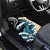 Black Polynesia Car Mats Polynesian Frangipani With Sea Turtles