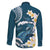 Dark Teal Polynesia Family Matching Puletasi and Hawaiian Shirt Polynesian Frangipani With Sea Turtles