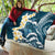 Dark Teal Polynesia Quilt Polynesian Frangipani With Sea Turtles