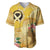 Polynesia Childhood Cancer Awareness Baseball Jersey Be Bold Go Gold Polynesian Art