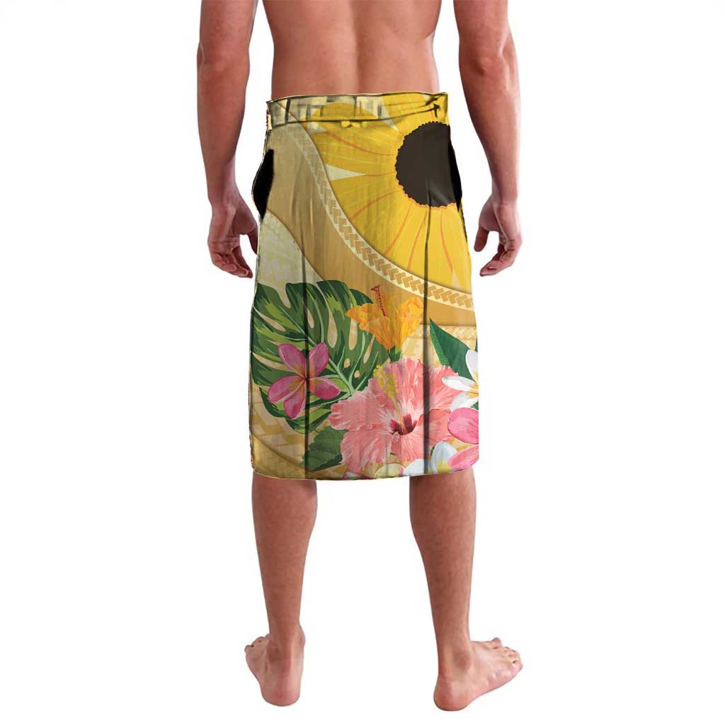 Polynesia Childhood Cancer Awareness Lavalava Be Bold Go Gold Polynesian Art LT14 - Polynesian Pride