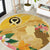 Polynesia Childhood Cancer Awareness Round Carpet Be Bold Go Gold Polynesian Art