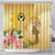 Polynesia Childhood Cancer Awareness Shower Curtain Be Bold Go Gold Polynesian Art