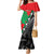 New Zealand And Lebanon Mermaid Dress Silver Fern Maori With Cedar Tree Together LT14 Women Red - Polynesian Pride