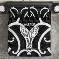 Aotearoa Atua Tangaroa Personalised Bedding Set God Of The Sea Maori Whale Tail Black LT14 Black - Polynesian Pride