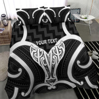 Aotearoa Atua Tangaroa Personalised Bedding Set God Of The Sea Maori Whale Tail Black LT14 - Polynesian Pride