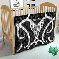 Aotearoa Atua Tangaroa Personalised Quilt God Of The Sea Maori Whale Tail Black LT14 - Polynesian Pride