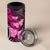 Think Pink Breast Cancer Awareness 4 in 1 Can Cooler Tumbler Butterfly Aboriginal Mix Polynesian Pattern