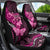 Think Pink Breast Cancer Awareness Car Seat Cover Butterfly Aboriginal Mix Polynesian Pattern