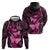 Think Pink Breast Cancer Awareness Hoodie Butterfly Aboriginal Mix Polynesian Pattern