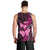 Think Pink Breast Cancer Awareness Men Tank Top Butterfly Aboriginal Mix Polynesian Pattern