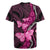 Think Pink Breast Cancer Awareness Rugby Jersey Butterfly Aboriginal Mix Polynesian Pattern