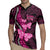 Think Pink Breast Cancer Awareness Rugby Jersey Butterfly Aboriginal Mix Polynesian Pattern